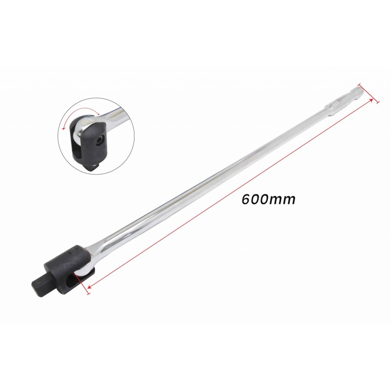 Rankena 1/2 galvutėms vartomu galu, 600mm